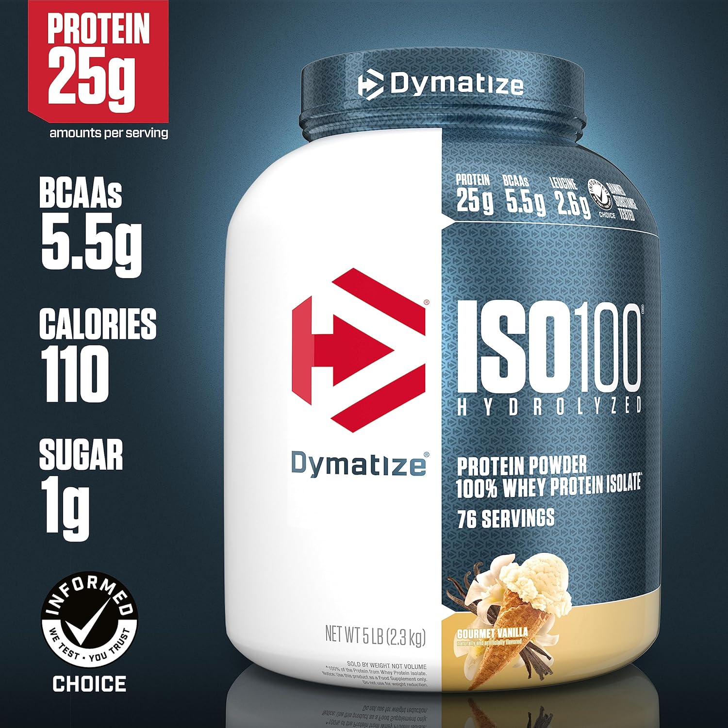 Vanilla 5 Pound Whey Protein Powder H55835