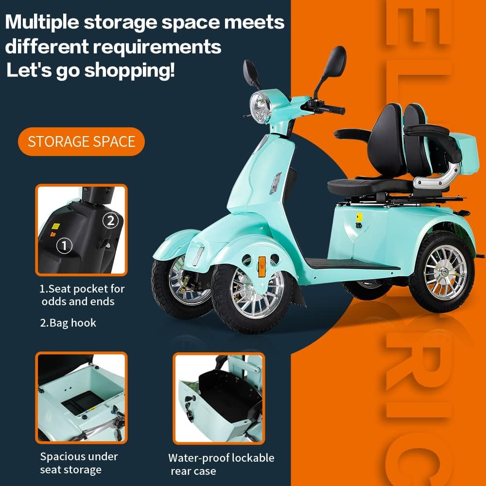 Electric 4-Wheel Mobility Scooter 800W 500lbs O2494