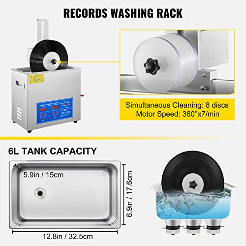 Ultrasonic Cleaner, Stainless Steel, 3L R387