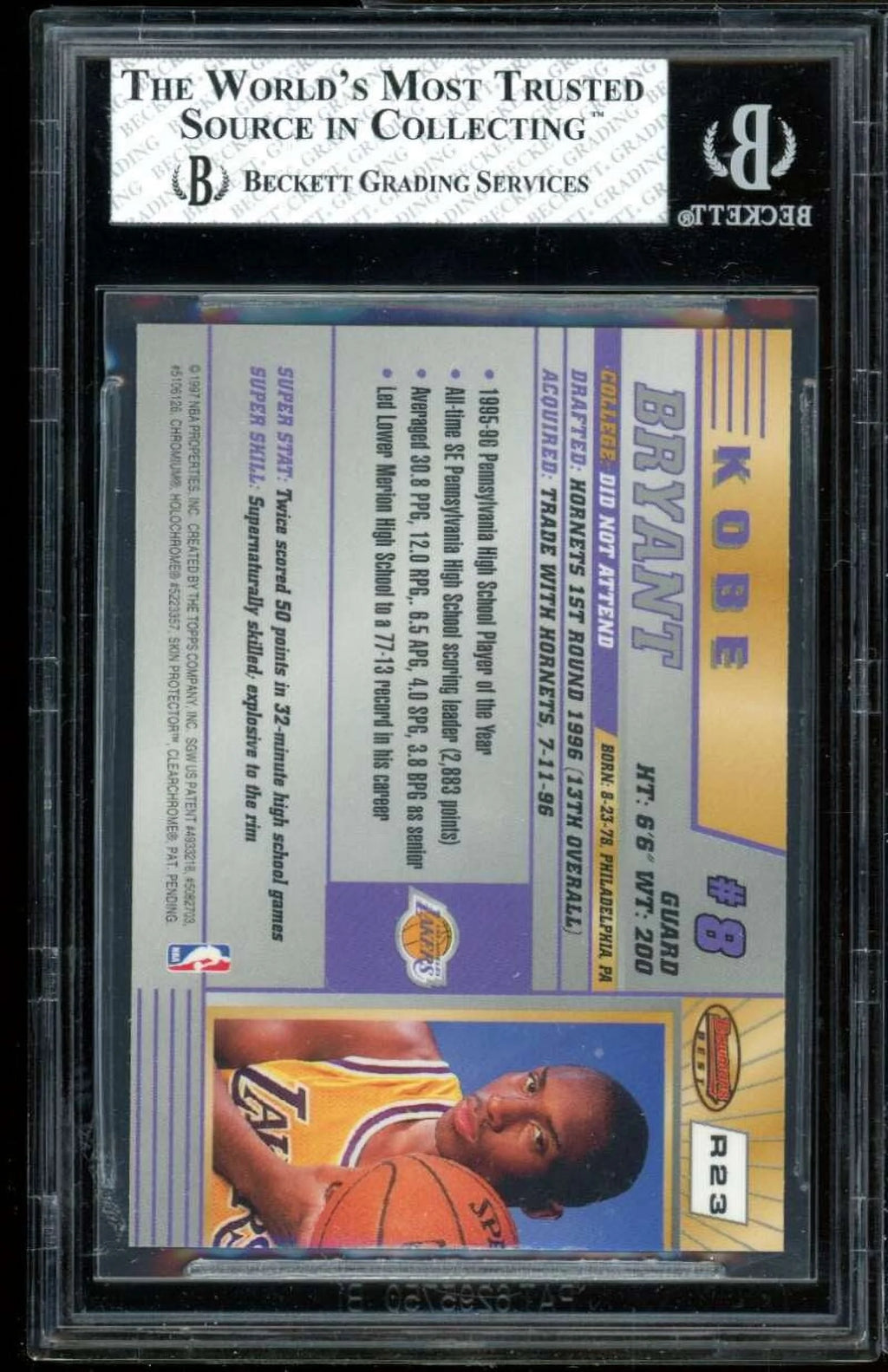 1996-97 Bowman's Best #r23 BGS 8 Rookie Card M728558