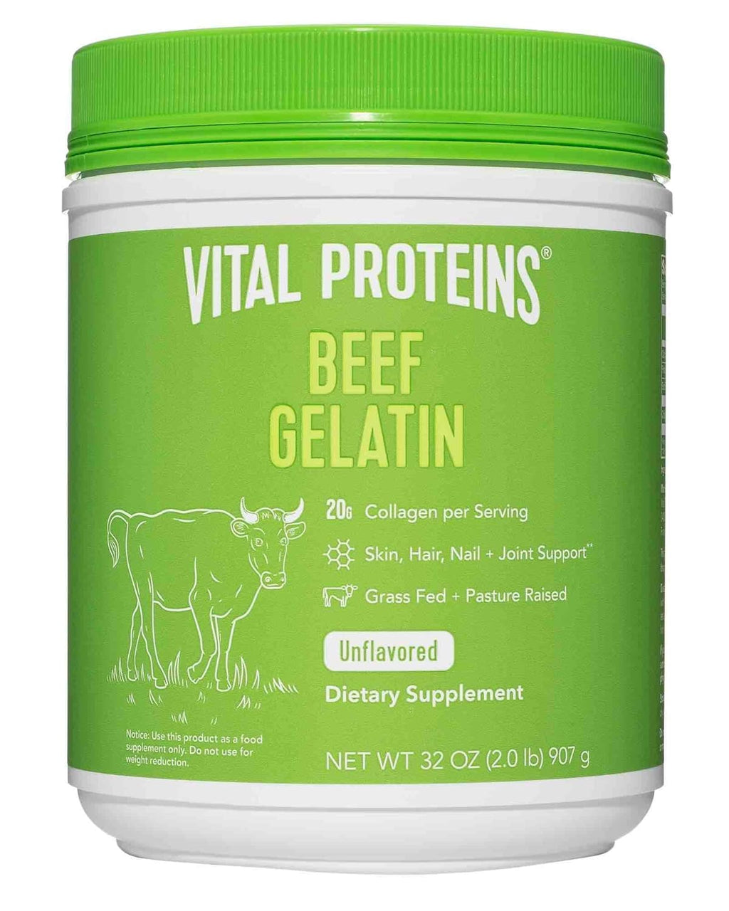 Beef Gelatin Powder, Non-GMO, Gluten & Dairy Free - 32 oz X997392