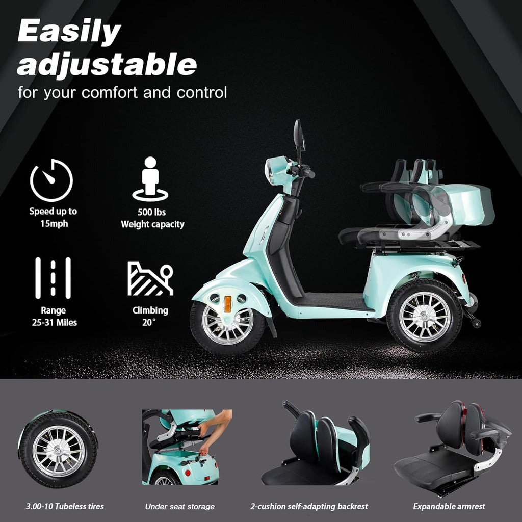 Electric 4-Wheel Mobility Scooter 800W 500lbs O2494