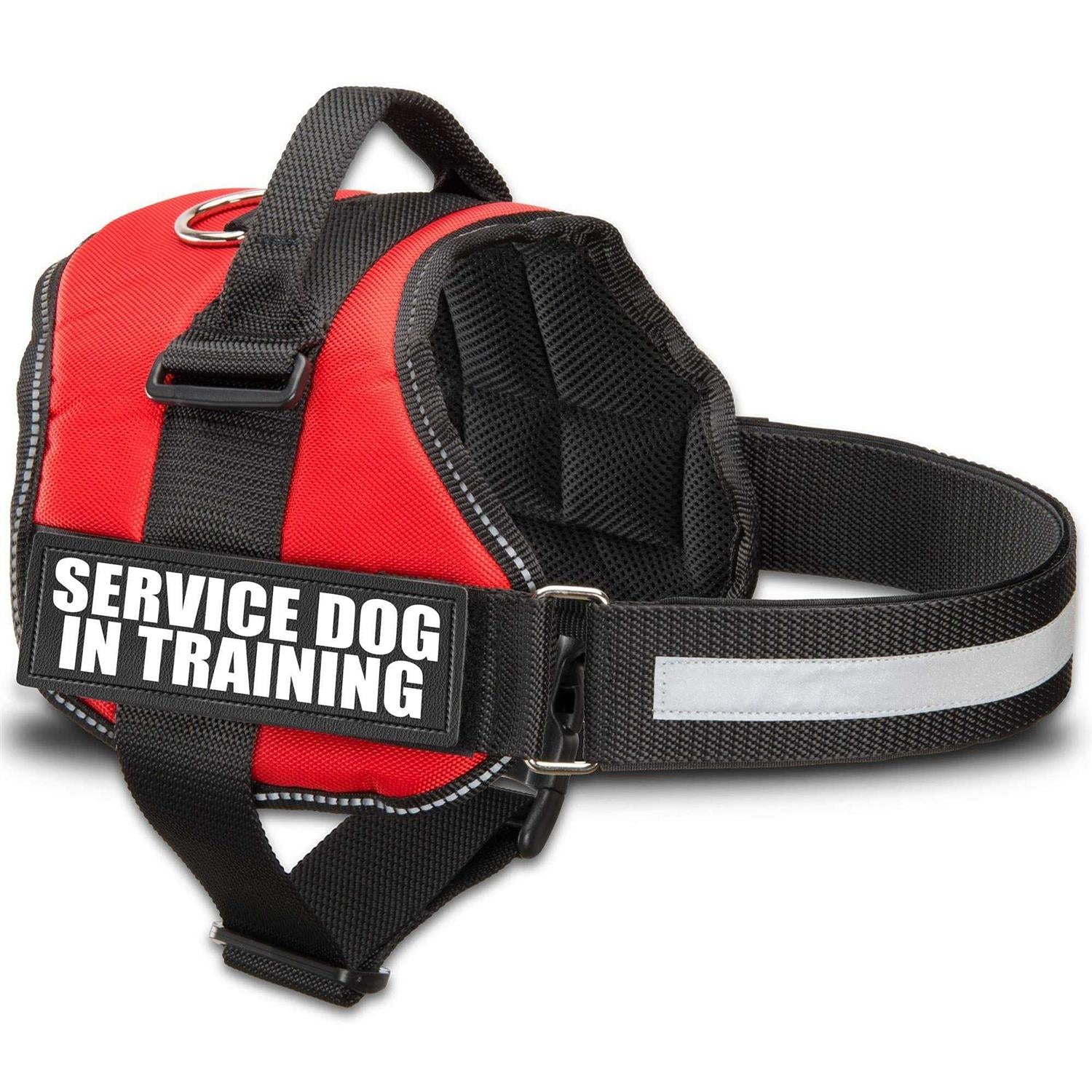 Industrial Puppy Service Dog Vest with Hook and Loop Straps and Handle Harness V694