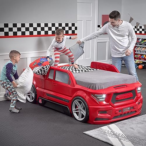 Red Toddler-to-Twin Race Car Bed M8310