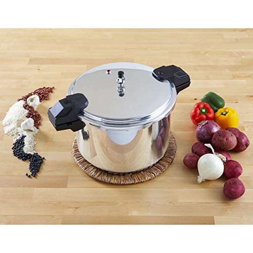 16-Quart Silver Aluminum Pressure Cooker O939446
