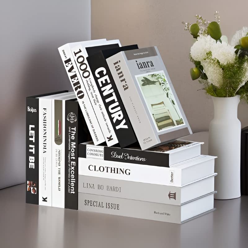 12 Pcs Faux Books Decoration U198308