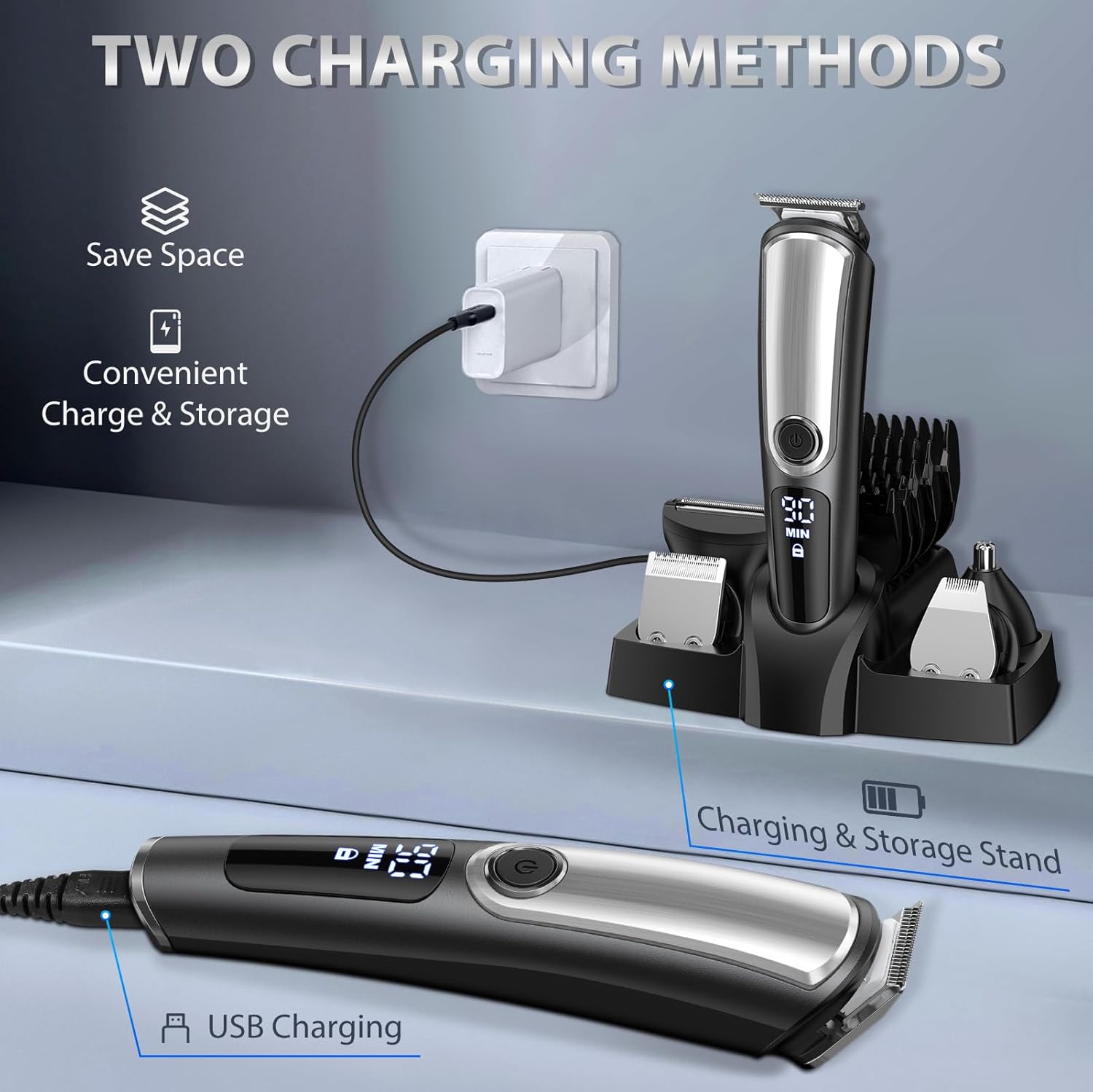 Cordless Rechargeable Electric Beard Trimmer C772454