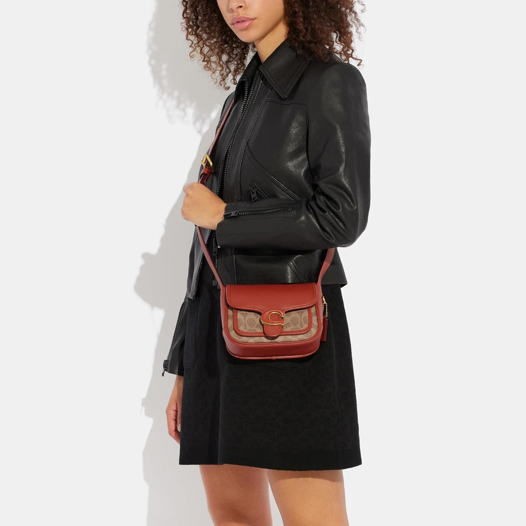 Tan Rust Coated Canvas Messenger X2283