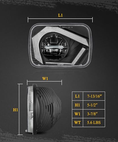 7x6 5x7 LED Headlights Sealed Beam Lights E293