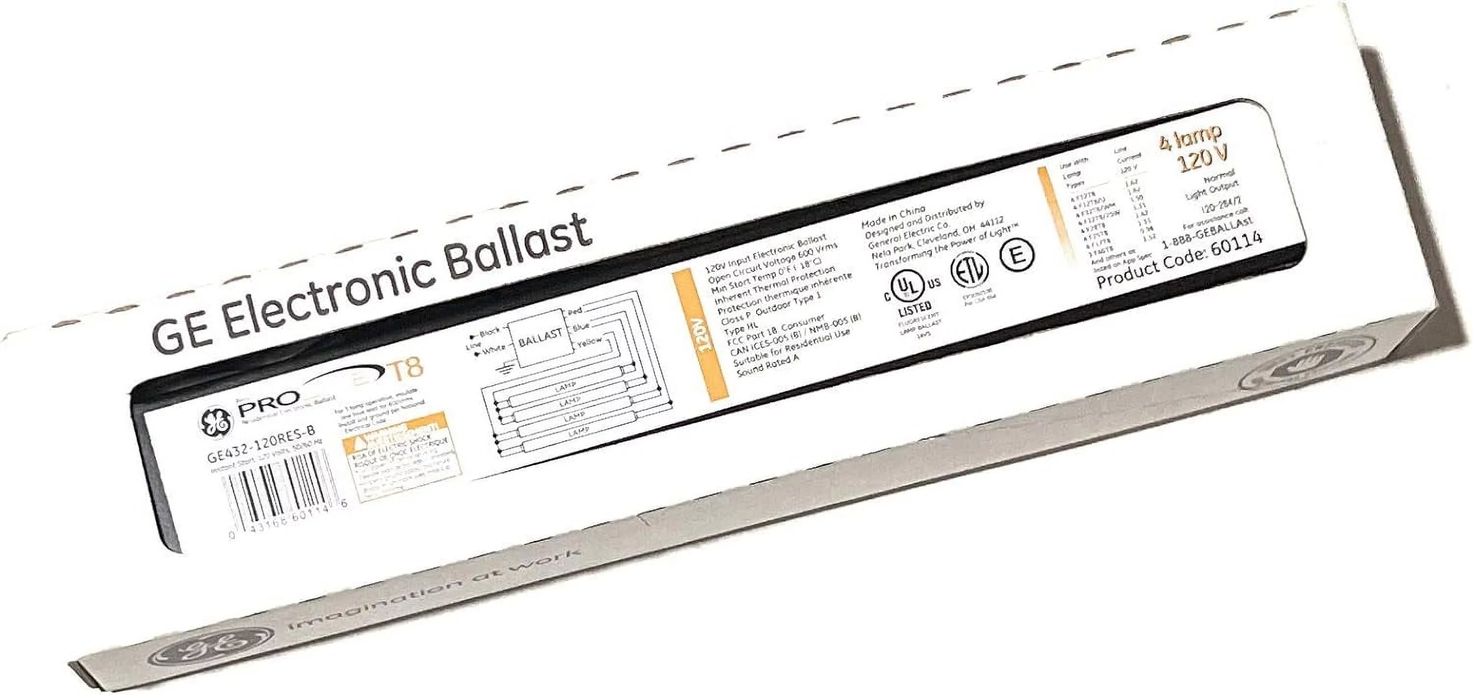 Electronic Ballast, 3 or 4 Lamp, Instant Start T8 I712