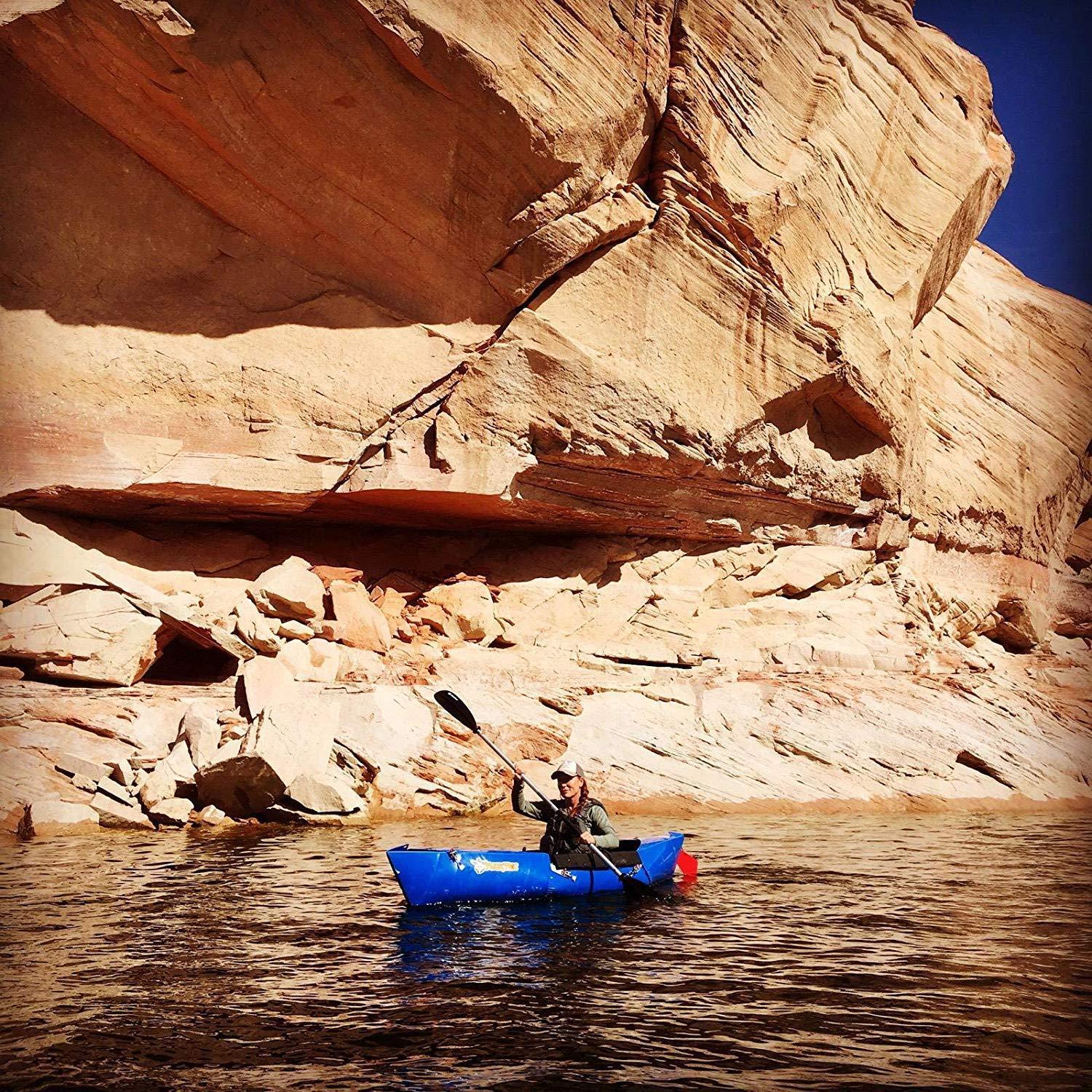 10 Ft Foldable Kayak Dark Yellow T7338