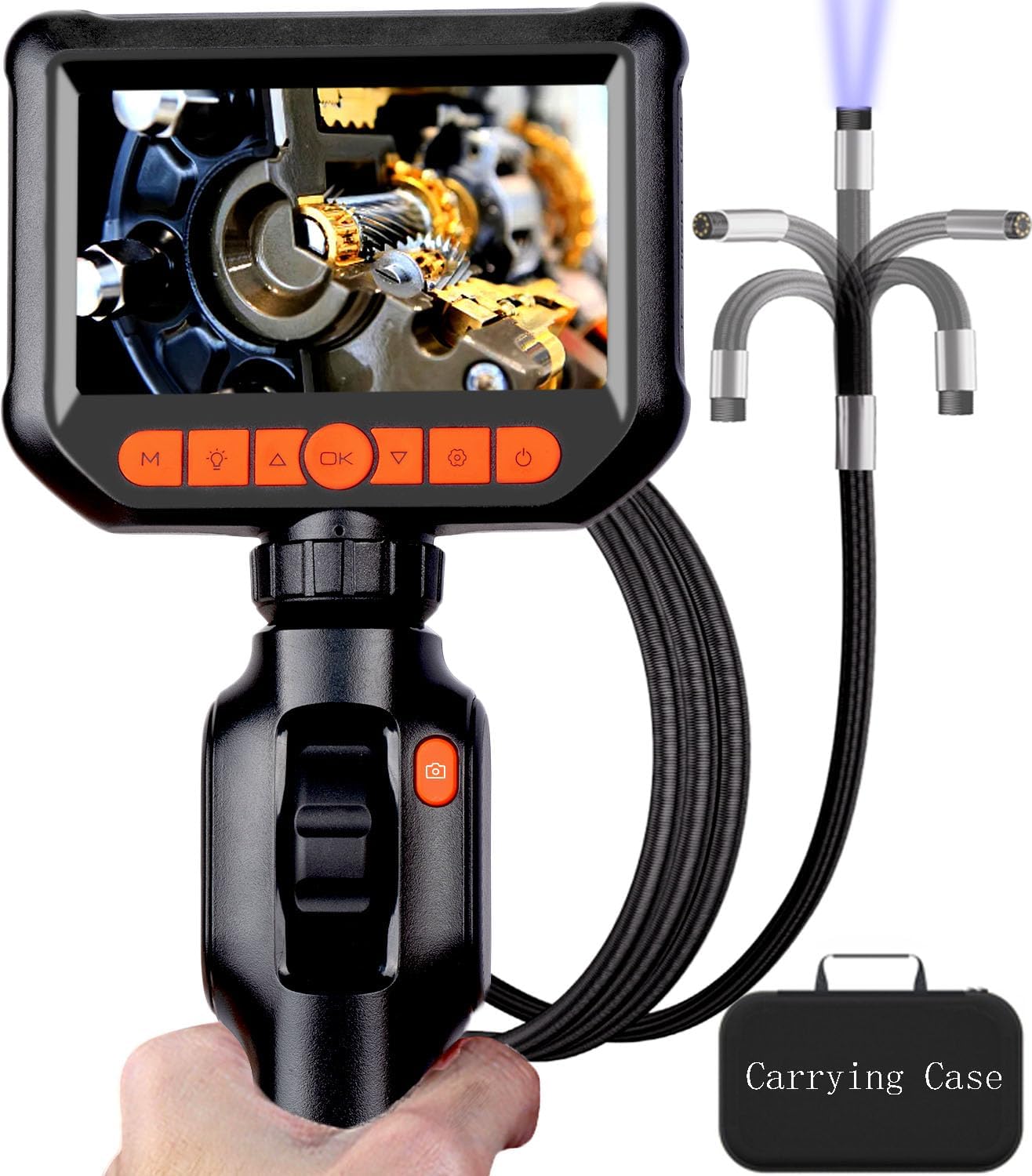 Endoscope Camera with Light, 5.0 ft Semi-Rigid Cable, 1080 HD C637