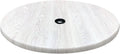 36" Diameter White Ash Table Top with Umbrella Hole F4873