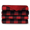 50 Inch x 60 Inch Microplush Heated Throw Blanket in Red Plaid M276120