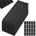 20 Pcs Galvanized Metal Roof Panels Black N132