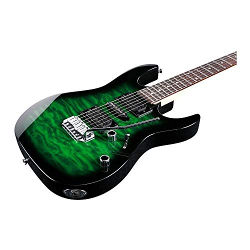Transparent Green Burst 6 String Solid-Body Electric Guitar P3699