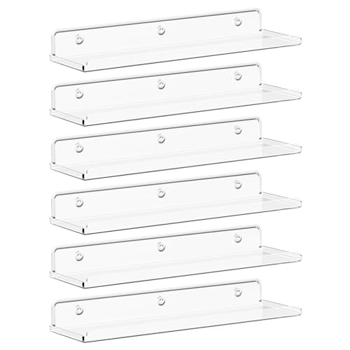 10 Pack White Acrylic Shelf 15" V643574