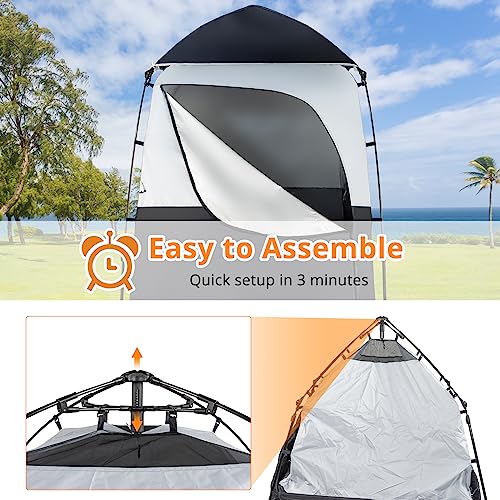 6.8FT Shower Tent with Mesh Floor & Carrying Bag T379686