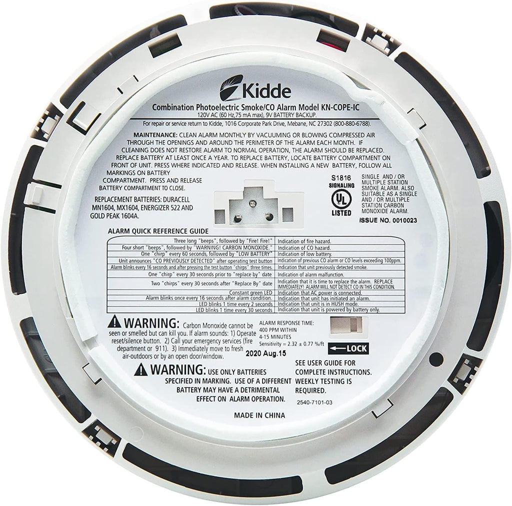 Hardwired Interconnect Smoke & Carbon Monoxide Alarm 6 Pack G789
