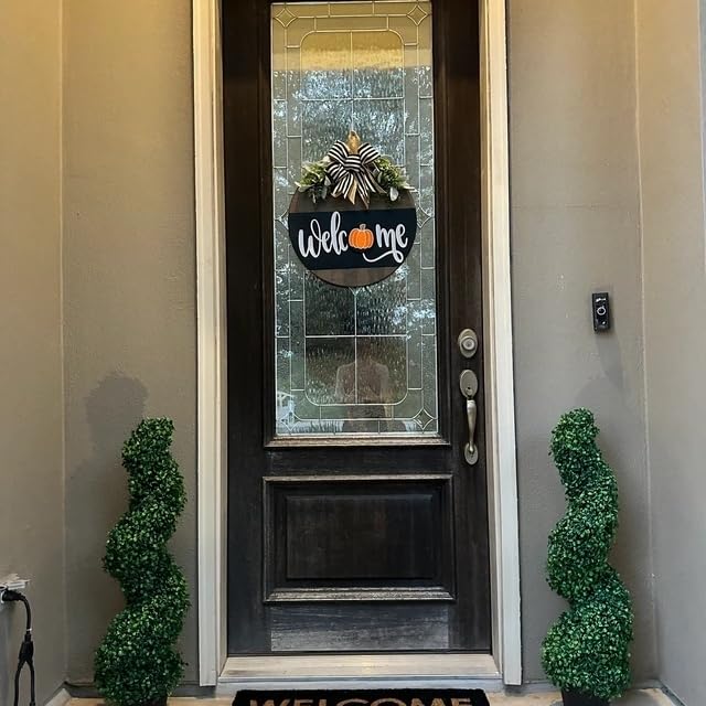 Black Wooden Welcome Sign P102