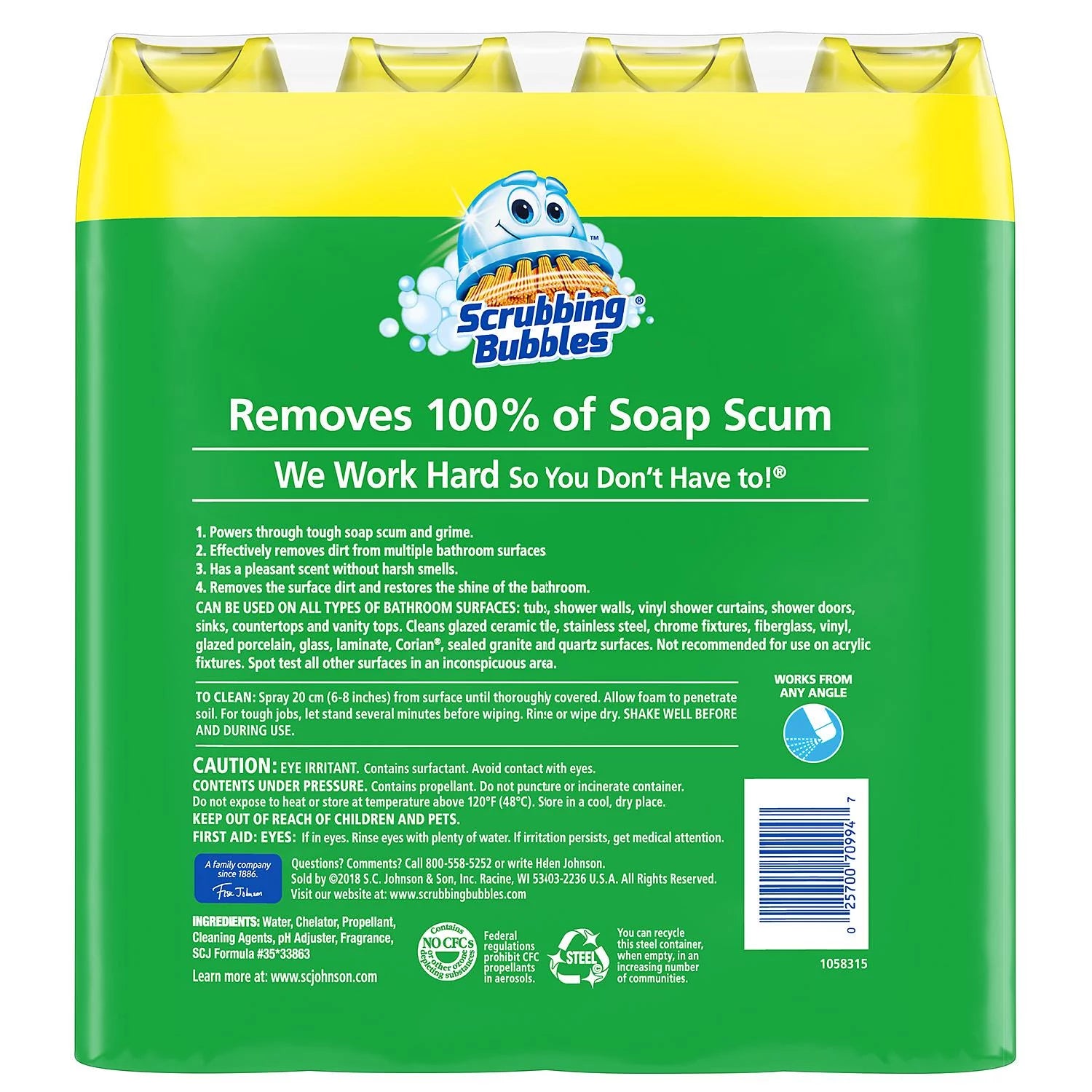 25 oz Foaming Bathroom Cleaner 4 pk F3900