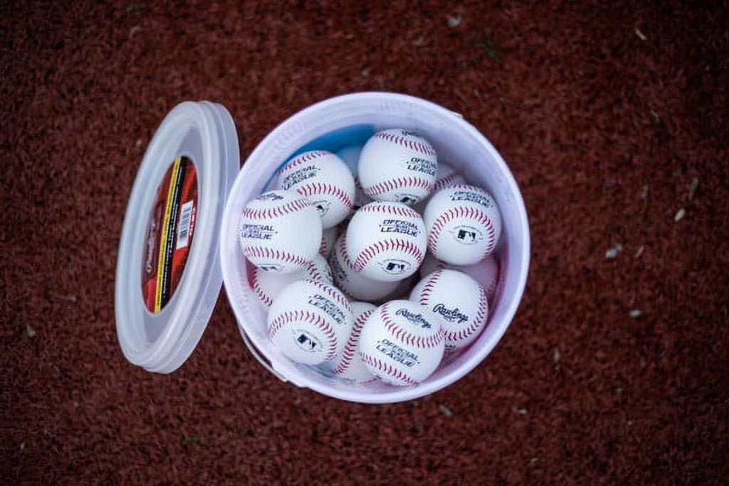 (24 Pack) Rawlings Bucket of Official League Recreational Grade OLB3 Baseballs S661