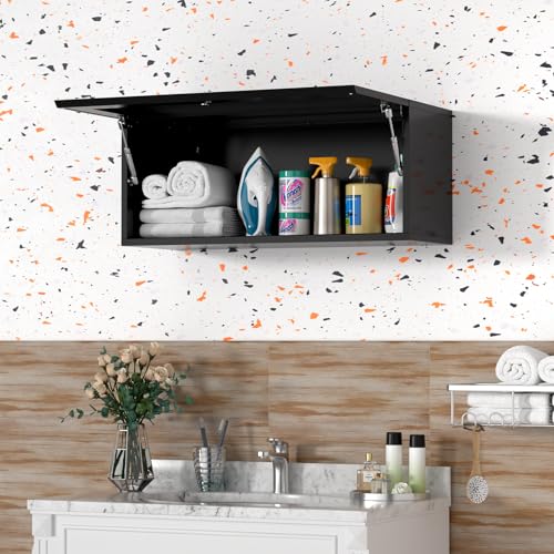 Metal Wall Garage Storage Cabinet, 20" H Wall Cabinets with Doors and Shelves, Locking Garage Cabinets Wall Mounted N9207