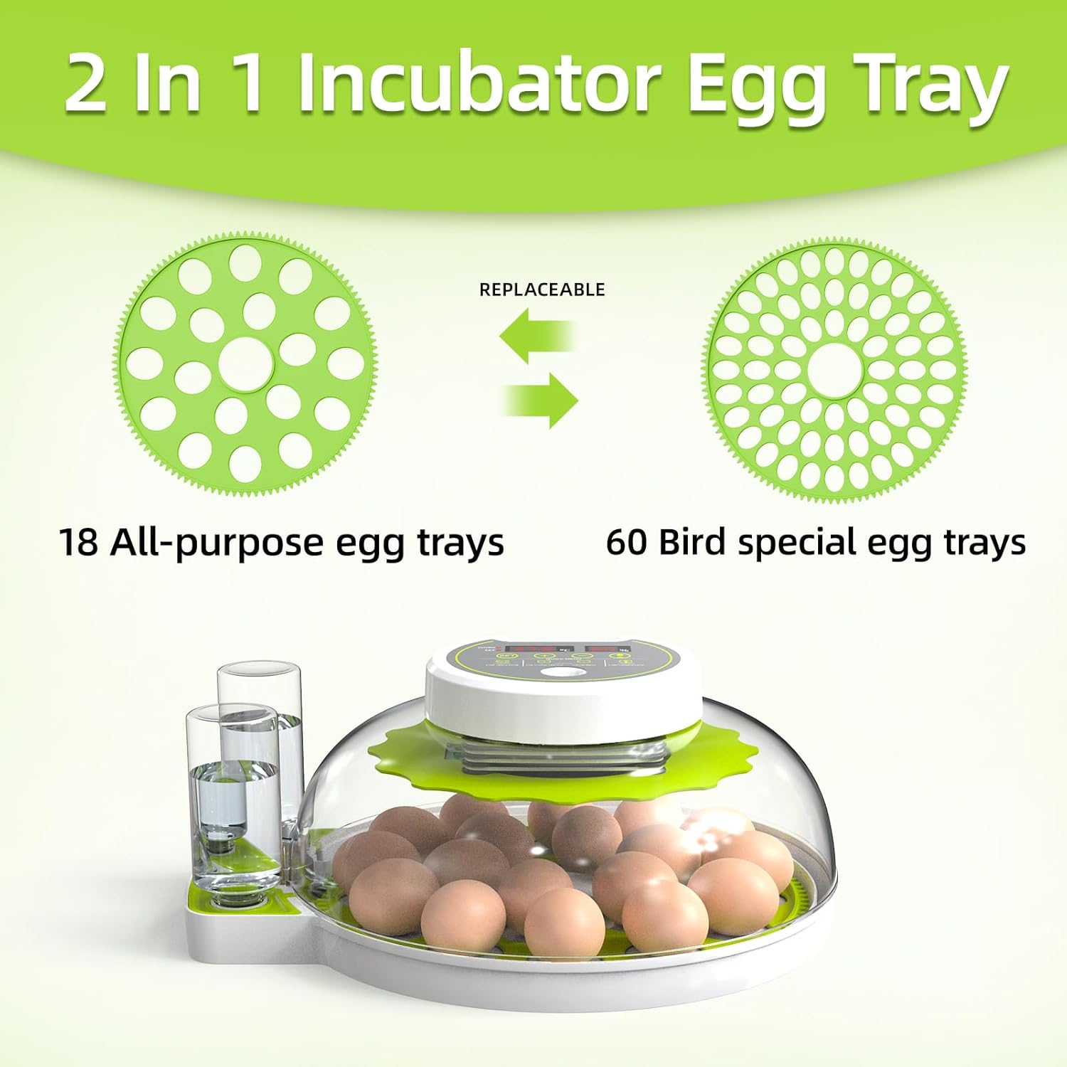 18 Egg Incubator with Automatic Egg Turning and Humidity Control U4682