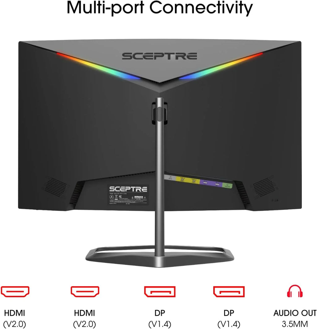 Curved 24.5-inch Gaming Monitor 240Hz 1080p 1ms DisplayPort HDMI Machine Black E48617