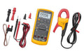 Industrial Digital Multimeter with Current Clamp Kit, AC Current Measurements Up To 400 A, Includes Temp Probe, Test Leads And Alligator Clips K58342