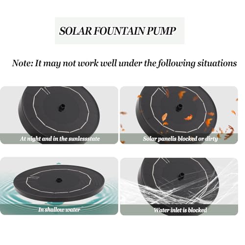 Solar Powered Bird Bath with Fountains Z35666