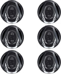 6.5" 4-Way Car Audio Coaxial Speakers, Black (6 Speakers) S6515