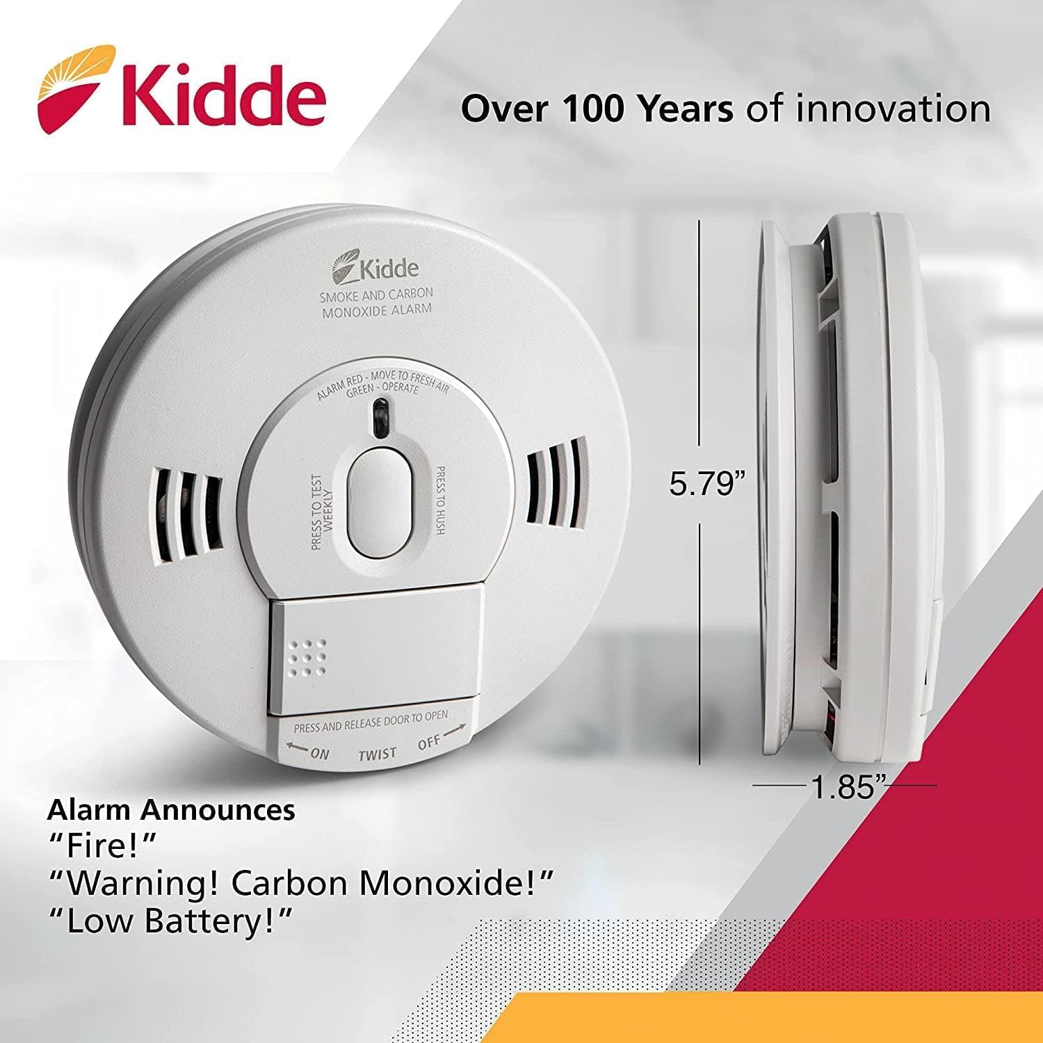 Hardwired Interconnect Smoke & Carbon Monoxide Alarm 6 Pack G789