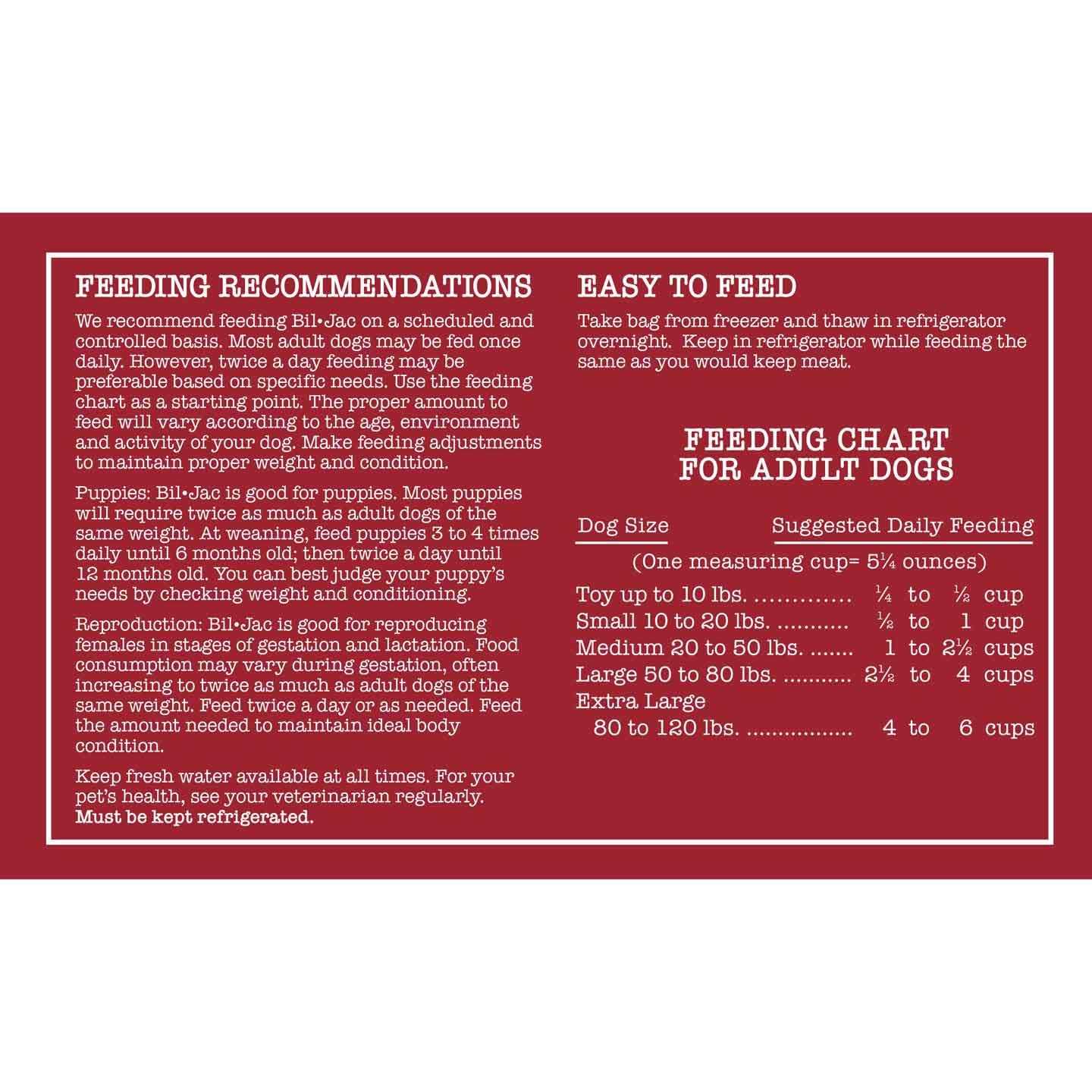 Bil Jac Frozen Dog Food N736054