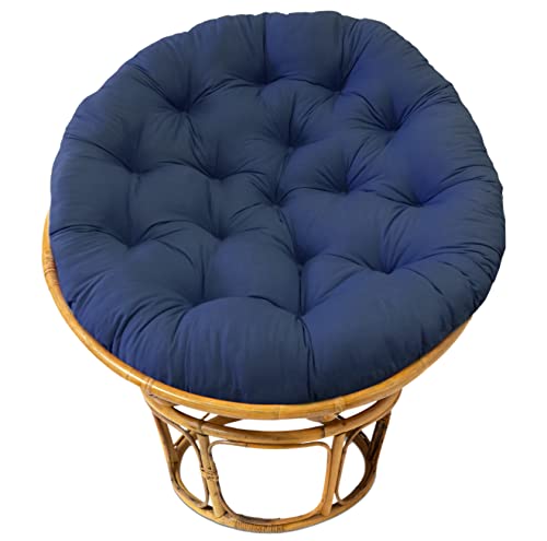 Black 100% Cotton Duck Fabric Papasan Chair Cushion A445