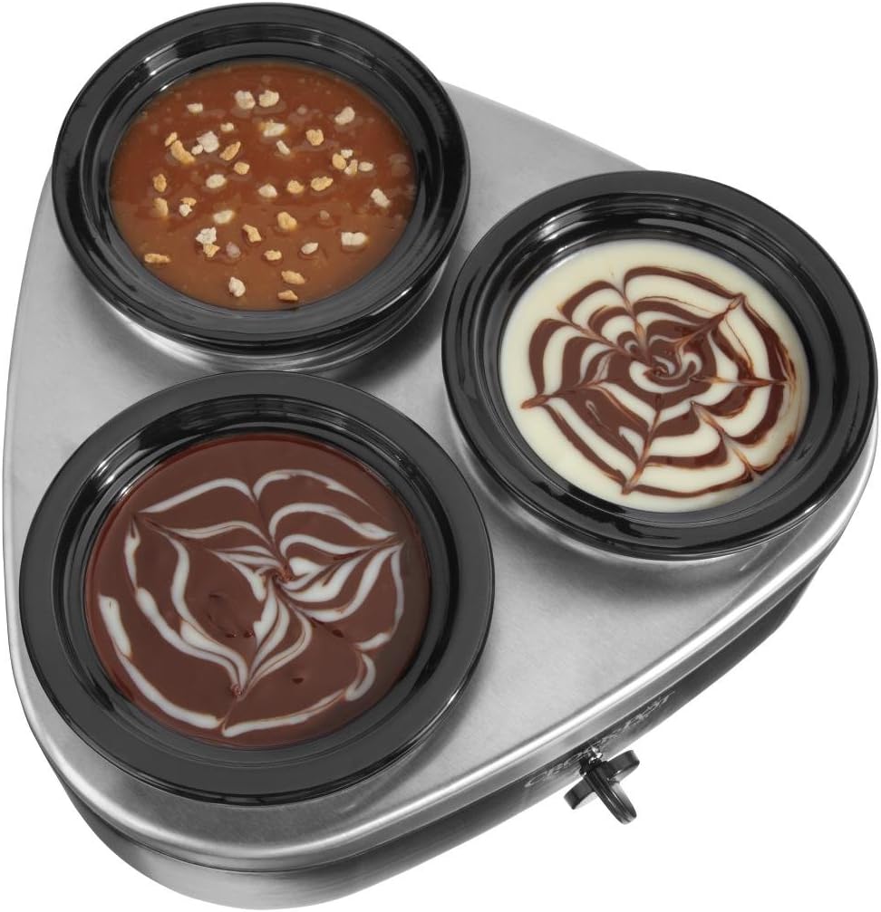 16-Ounce Silver and Black Slow Cooker Q85012