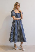 Polka Dot Midi Dress O516246