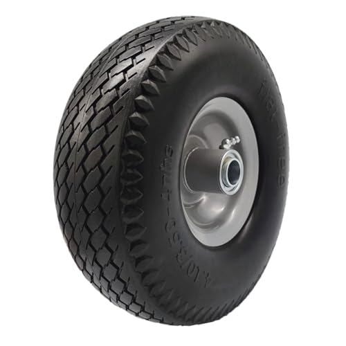 4.10/3.50-4" Flat Free Utility Tire on Wheel with 3.5" Centered Hub F287295