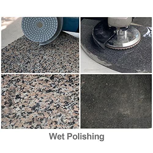 8Pcs 4 Inch Diamond Wet Polishing Pads Grit 50 U988712