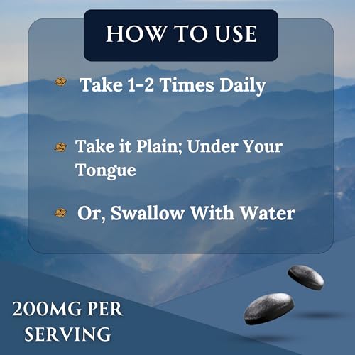 Pure Shilajit Resin Dry Drops, 60 Tablets R466254