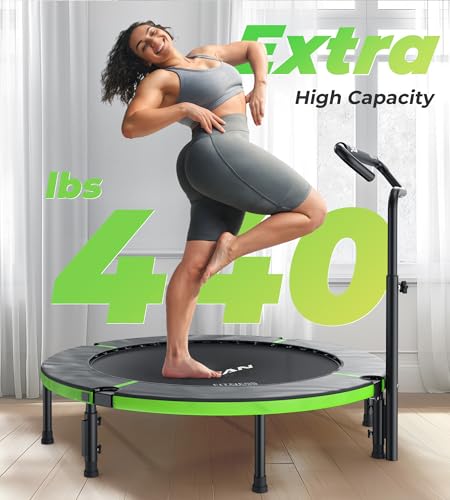 40"/48" Foldable Mini Trampoline with Adjustable Foam Handle G722