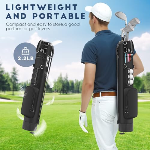Small Lightweight Golf Stand Bag with Ball Holder and Pockets D571