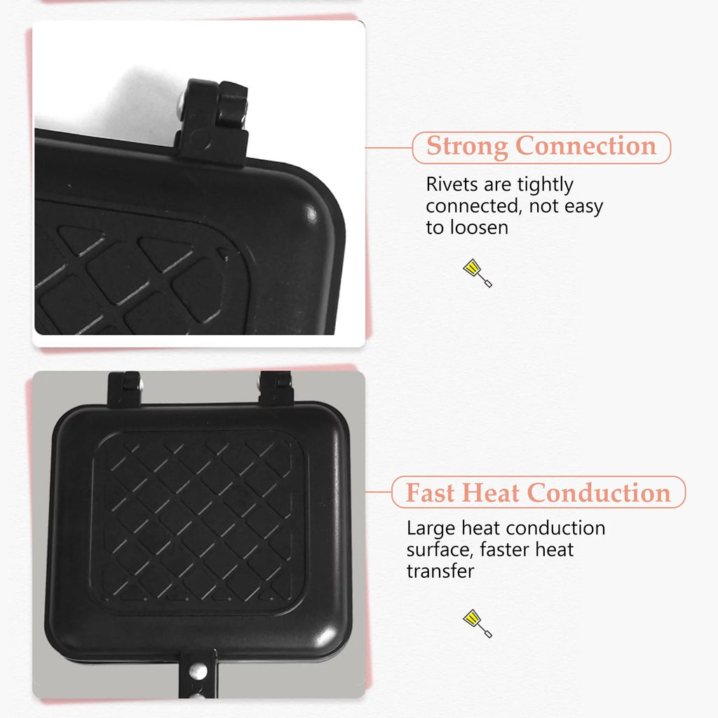 Toasted Sandwich Maker with Non-stick Plates and Insulated Handle X8178