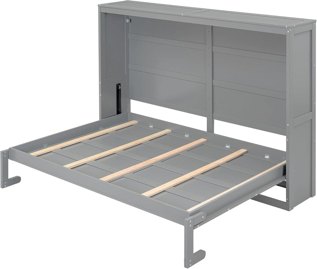 Gray Full Size Murphy Bed N6844
