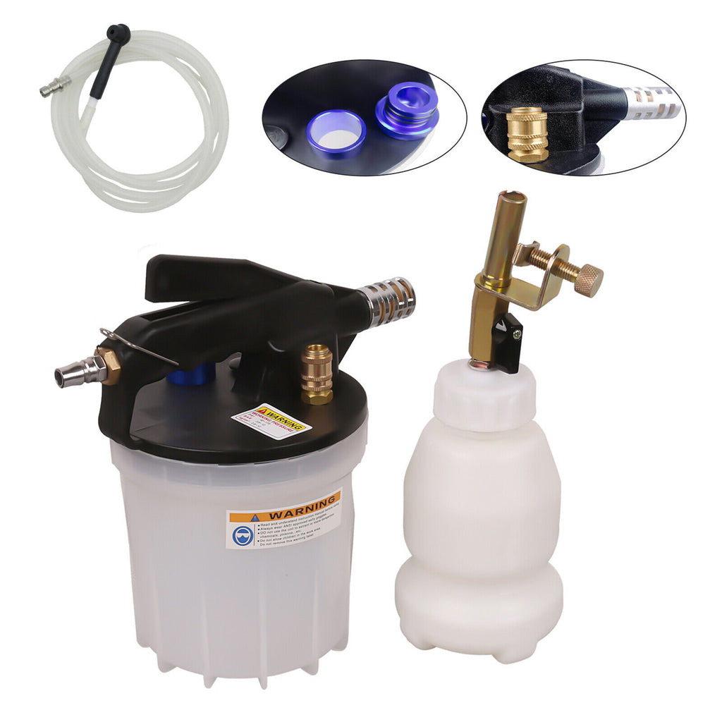 Pneumatic Auto Vacuum Brake Fluid Bleeder Extractor Pump Tool Kit 2L Y230899