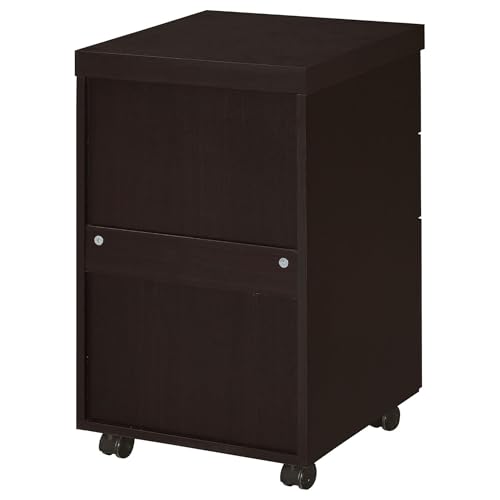 3 Drawer Mobile File Cabinet Cappuccino N207