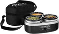 16-Ounce Silver and Black Slow Cooker Q85012
