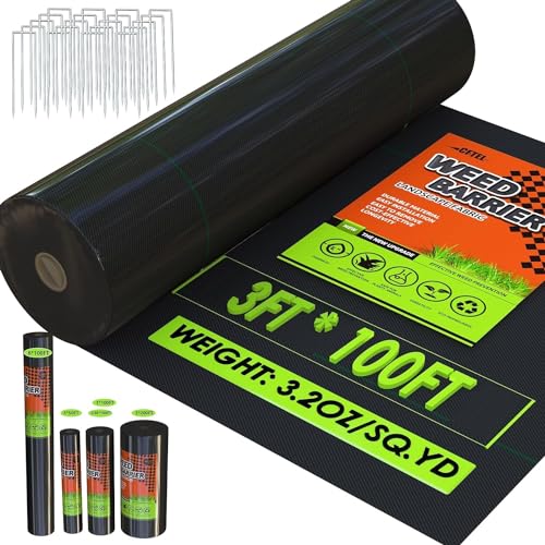3.2oz Heavy Duty Weed Barrier Landscape Fabric H6263