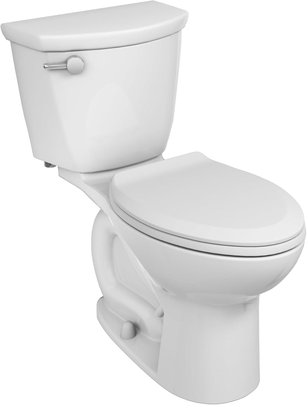 Two-Piece Toilet with Slow-Close Seat, Elongated Front, Chair Height, White, 1.28 gpf W2872