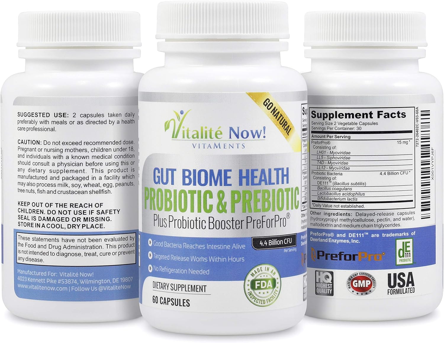 Probiotic plus Prebiotic - 4.4 Bn CFU - Bacillus Subtilis Y8903